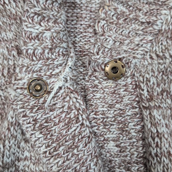 Kenji Sweater Womens L Biege Cardigan Wool Blend Soft Cozy Comfort Preppy - Picture 12 of 13